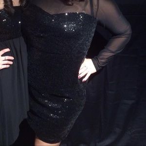 Black Sequin Plus Size F21 Dress